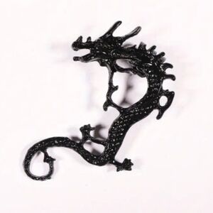Punk Style Exaggerated Dragon Ear Clip For Men, Without Ear Piercing